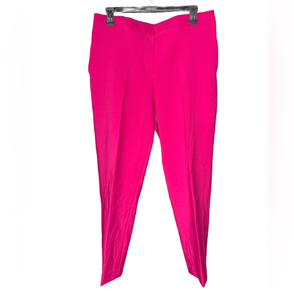 NWOT DKNY pleated pink cigarette ankle pant